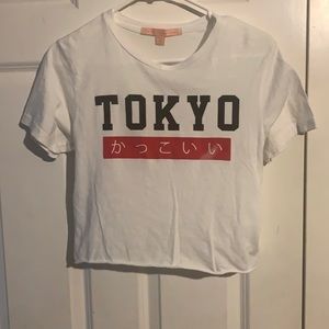 White Tokyo crop top